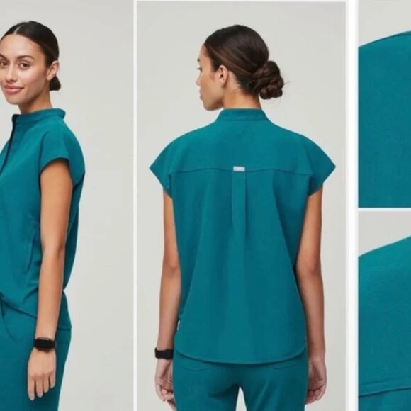 FIGS Pacific Blue Scrub Set (M/S) - Picture 5 of 9